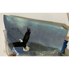 Vinyl Riverbed Shower Curtain Bathroom Eagles Rustic at Home with Meijer 70×72