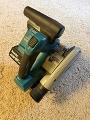 Makita XPS01 6.5 in Cordless Circular Track Saw – Two 18 Volt 5.0 Ah Batteries