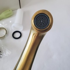 IKEA RUNSKAR Sink Faucet Brass Color 2 Handle 704.957.38 Open / Unused Complete