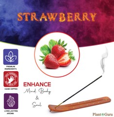 STRAWBERRY Incense Sticks 7″ Bulk Pack Wholesale Hand Dipped Lot
