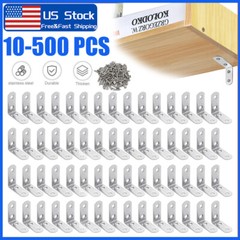 1.5″ L-Shaped Bracket Corner Brace Stainless Steel Bracket Right Angle w/Screws