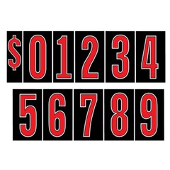 Car Dealer Windshield Stickers 13 Dozen Pricing Numbers 7.5 Inch Dealership Tags