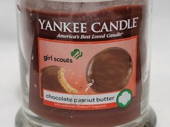 New Yankee Candle 8 oz Girl Scouts Chocolate Peanut Butter + Trefoils Candles