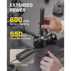 Fanttik E2 Ultra Mini Electric Screwdriver, Cordless Screwdriver, Max 0.6N.m, 50