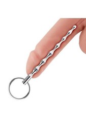 Blue Line Ribbed Urethral Sound 4.25in – Stainless