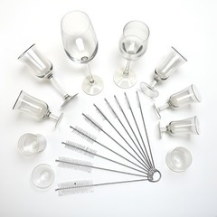 Nylon Straw Brush Cleaner Bottle Tube Pipe Small Long Cleaning 10Pcs Set USA Lot