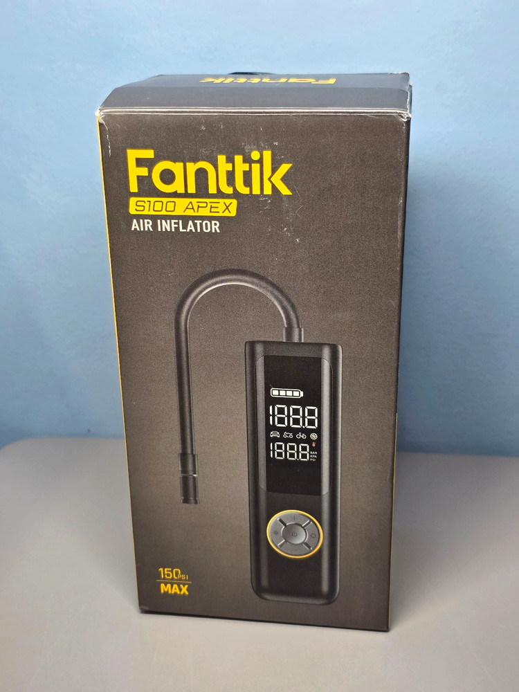 Fanttik S100 APEX Tire Inflator Portable Air Compressor 150 PSI Max For Car,Bike