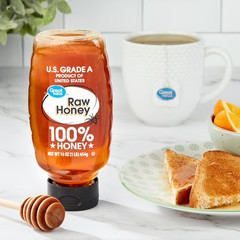 Great Value Raw Honey, 16 oz Squeeze Bottle New