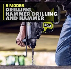 Ryobi P223K2SB 18V 1 inch Cordless Rotary Hammer Drill Z14