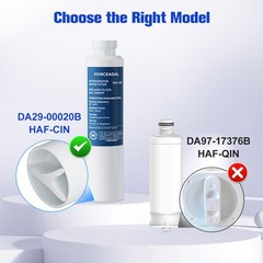 6Pcs Water Filter for Samsung DA97-17376B/HAF-QINS/EXP Fits SRF7500BB SRF7500SB