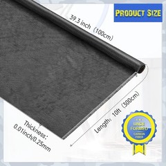 10 ft x 39.3″ Carbon Fiber Fabric Roll Pure Fabric Carbon Fiber Sheet 2 x 2 T…