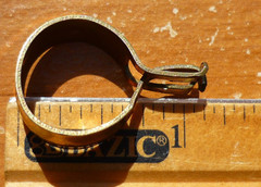 (16) Vintage Brass Finish 5/8″ Clip-On Cafe Curtain Drapery Rings