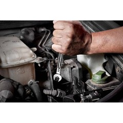 Combination SAE and Metric Wrench Mechanics Tool Set (30-Piece)