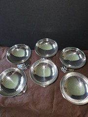 Vintage Létang Rémy Stainless Steel Dessert Cups Set of 6 France 1970 Inox 18/10