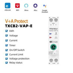 1P+N 63A Circuit Breaker Timer WIFI Smart Switch Energy Meter Voltage 110V 220V
