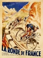1928 “La Ronde de France” Tour de France Vintage Style Bicycle Poster – 20×28