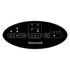 Honeywell Slim Ceramic Tower Heater Black: Indoor Space Heater, Adjustable