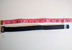 12pc Black Nylon Hook&Loop Fasteners/Straps/Cable Ties,Adjustable,8″/16″/20″,NEW