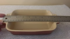 Le Creuset Rectangular Baking Dish Casserole Red Stamped 07-28