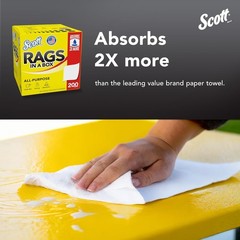 Scott Rags In A Box (75260), All-Purpose Towels, Large 9″x12″ Paper Towel, Pop