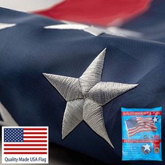 US American Flag Heavy Duty Luxury Embroidered Stars Sewn Stripes Grommets Nylon
