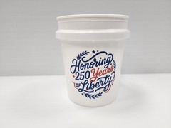 America 250 Mini Bucket Available in Red, White, Blue 9 Different Logos Lowe’s