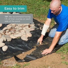 Strong 7×10 ft. Pond Liner for Ponds and Water Features
