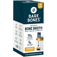 Bare Bones Chicken Broth Powder Sticks, 8 ct (4-Pack) – 32 Broth Sticks