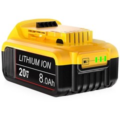 2x 8.0Ah Li-ion Battery For DeWalt 20V Max DCB200 DCB206-2 DCB205-2 20Volt Tool