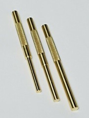 SOLID BRASS DRIFT PIN PUNCH SET OF 3 *MADE IN USA* 1/4″, 5/16, 3/8″ X 5-1/4″