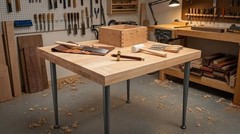 24 in. x 24 in. x 1.5 in. Solid Maple Butcher Block Countertop