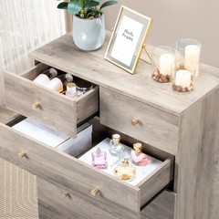 Farmhouse 7 Drawers Dresser for Bedroom Tall Chest of Drawers for Bedroom Home