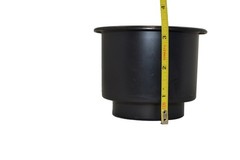 Plastic Chrome Lip Cup Holder For Sofa and Chairs 3.25″ Tall 4.25″ Diameter
