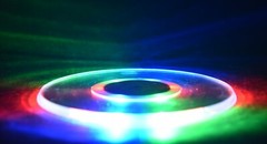 Acrylic Ultra-Thin Multicolor LED Light Base for Minerals Crystals Displaying