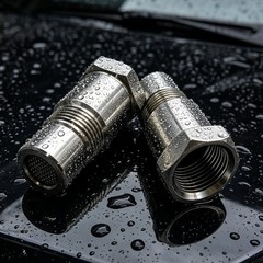 2pc Stainless Steel M18*1.5 Screw Replacement Part, Dispenser Container Type, Du