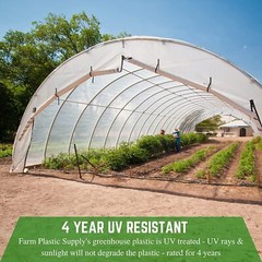 Farm Plastic Supply – Clear Greenhouse Plastic Sheeting – 6 mil – UV Resistant