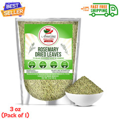 Dried Rosemary Leaves, Premium All Natural Herbs and Spices for Meat, 3 Oz …