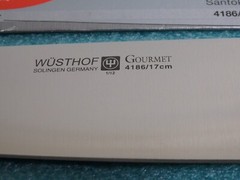 WUSTHOF GOURMET santoku knife #4186/17cm 7″ solingen germany