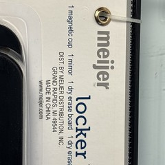 Meijer Locker Kit Set 7-Piece Blue Magnetic Shelf Mirror Dry Erase New