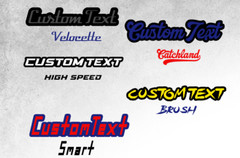 Custom Laser Cut Car Fender Acrylic Emblem Badge MULTI COLOR Custom Text Names
