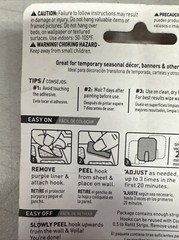 3M Command Adjustables 2 Packs 6 Clear Hooks & 12 Strips Each Pack Holds 0.5 lb