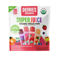 Deebees Super-Juice Freezie Pops, 15 Count, 1.35 fl oz