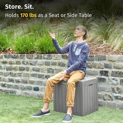 Compact 31 Gallon Waterproof Storage Bin for Outdoor Essentials – Easy Assembly