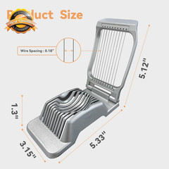 Heavy Duty Egg Slicer Stainless Steel Wire Hard Boiled Fruit Cutter