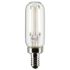 Satco S21340 LED Filament Tube 120V 2.8W =25W T6 Candelabra E12 2700K Warm White