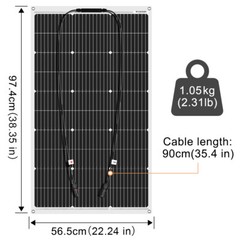 Dokio 100w 200w 500w 1000w flexible Solar Panel For For RV/Camper/Boat/Balcony