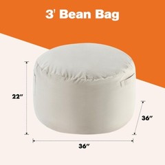 Bean Bag Chair Adults Foam Filled Gaming Sofa Beanbag with Soft Removable Cover