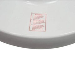 California Umbrella Patio Umbrella Base 19.75 in. Sturdy Weighted Concrete White