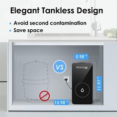 Waterdrop D6 Reverse Osmosis Water Filter System, 600 GPD Reverse Osmosis System