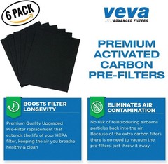 Veva Advanced Filters Premium True Hepa & 6 Filter Pre-Filter Type A Size 21 new